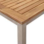 Garten Essgruppe 5 pcs Braun Massivholz Teak