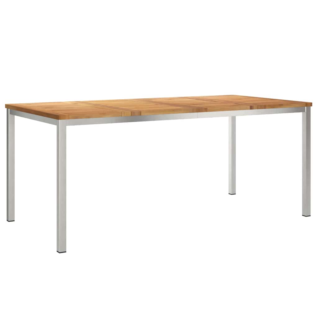 Garten Essgruppe 5 pcs Braun Massivholz Teak
