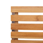 Garten Essgruppe 9 pcs Braun Massivholz Teak