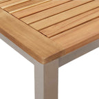 Outdoortisch-Set 3 pcs Braun Massivholz Akazie