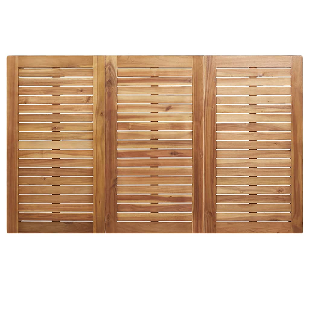 Outdoortisch-Set 7 pcs Braun Massivholz Akazie