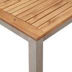 Outdoortisch-Set 7 pcs Braun Massivholz Akazie