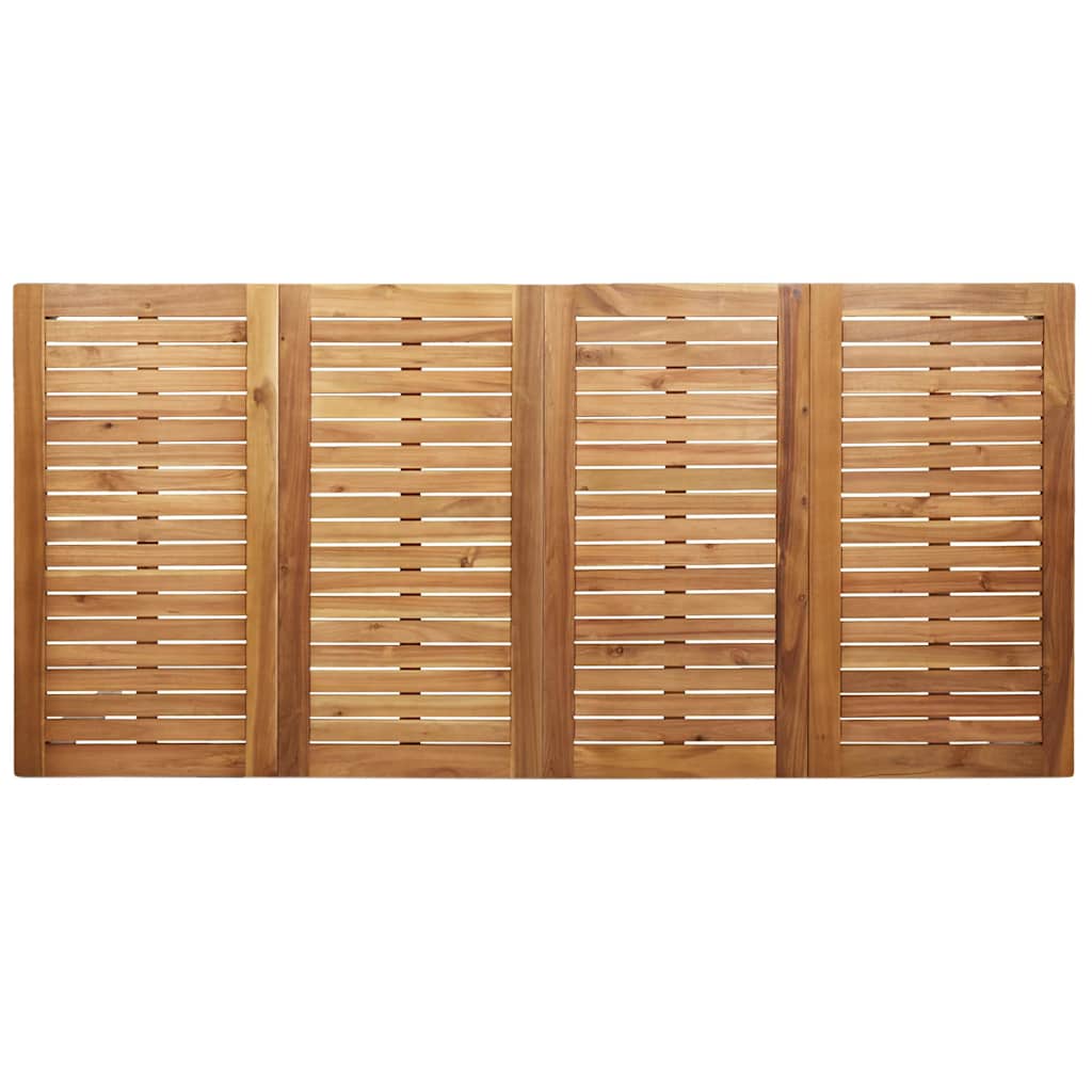 Outdoortisch-Set 5 pcs Braun Massivholz Teak