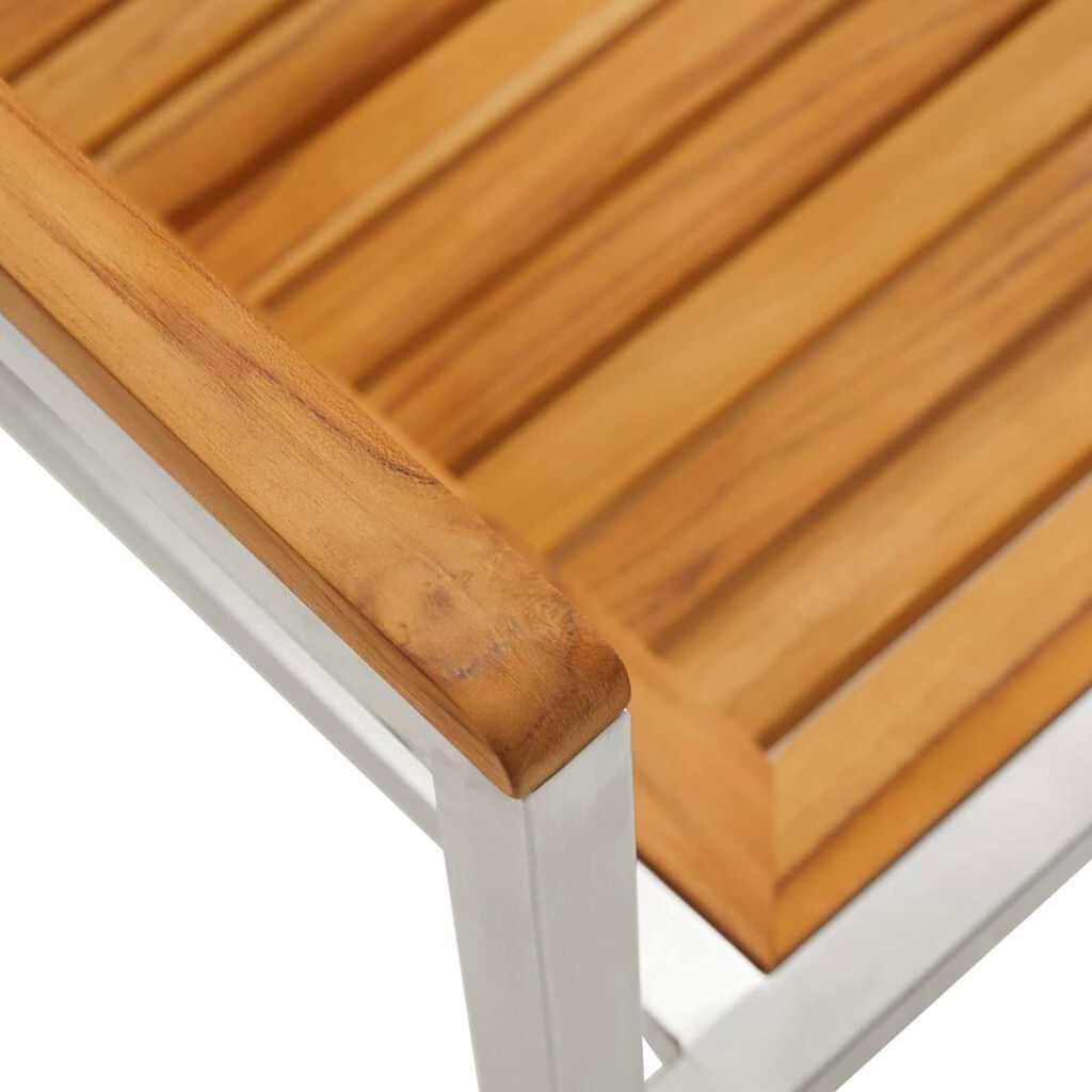 Garten Essgruppe 3 pcs Braun Massivholz Akazie
