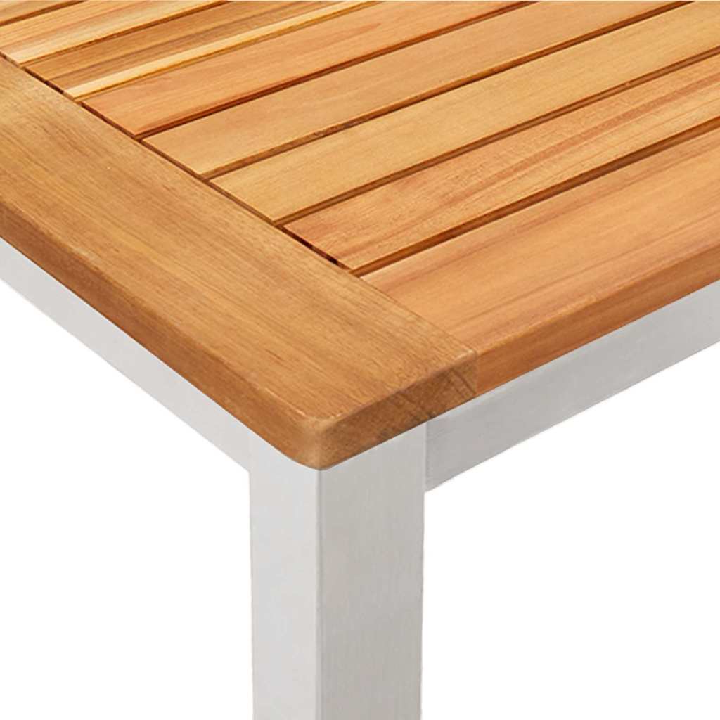 Garten Essgruppe 7 pcs Braun Massivholz Akazie