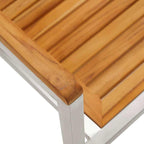 Garten Essgruppe 7 pcs Braun Massivholz Akazie