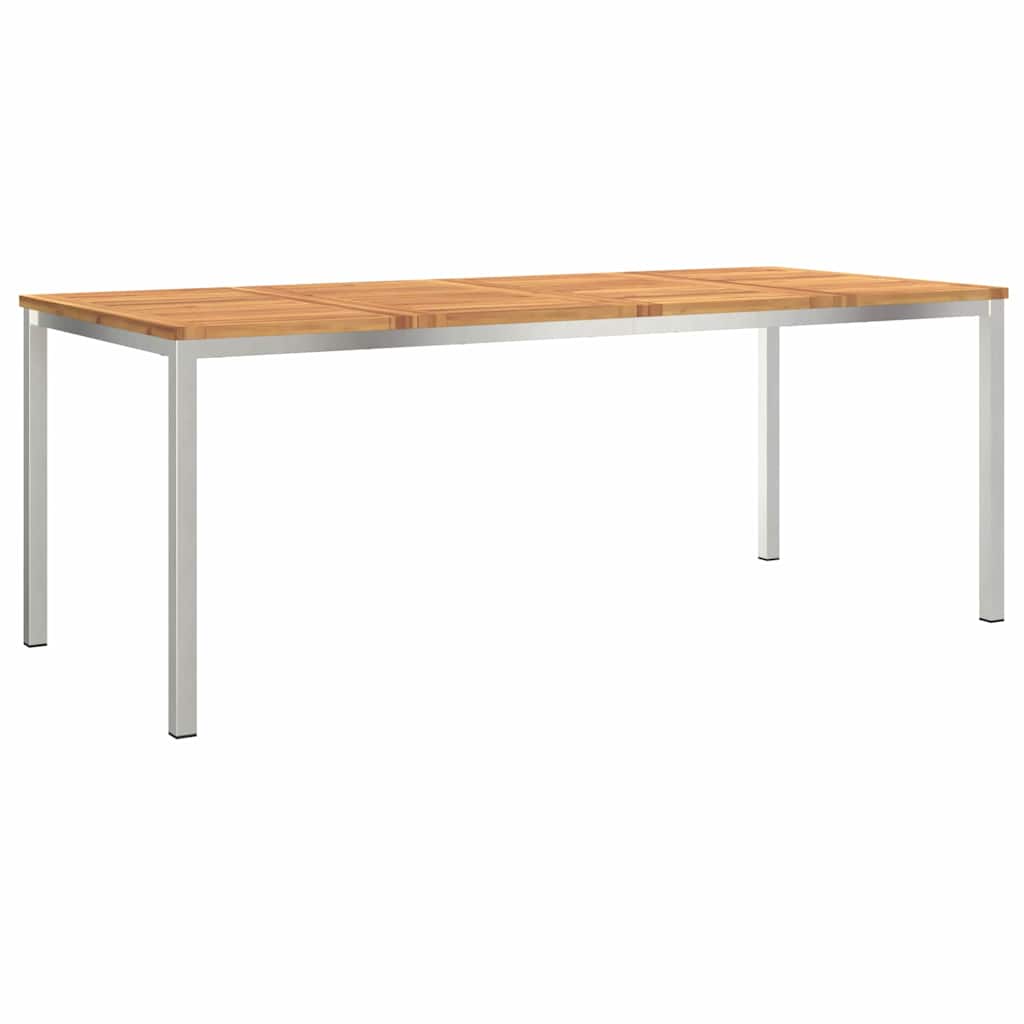 Garten Essgruppe 7 pcs Braun Massivholz Akazie