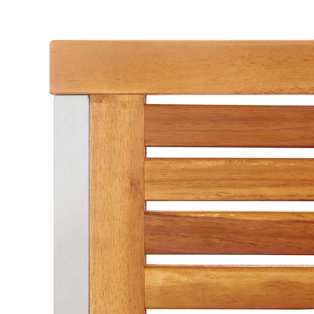 Garten Essgruppe 9 pcs Braun Massivholz Akazie