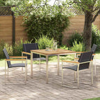 Garten Essgruppe 5 pcs Braun Massivholz Akazie