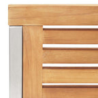 Garten Essgruppe 5 pcs Braun Massivholz Teak