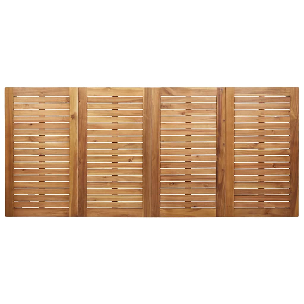 Garten Essgruppe 9 pcs Braun Massivholz Teak