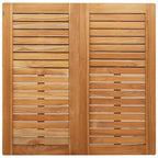 Garten Essgruppe 5 pcs Braun Massivholz Teak
