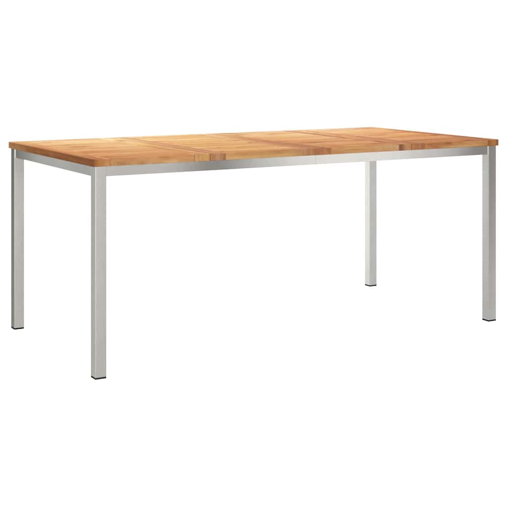 Garten Essgruppe 7 pcs Braun Massivholz Teak