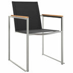Garten Essgruppe 9 pcs Braun Massivholz Teak
