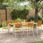 Gartenstuhl 8 pcs Öl-Natur 56 x 54,5 x 87 cm Massivholz Akazie
