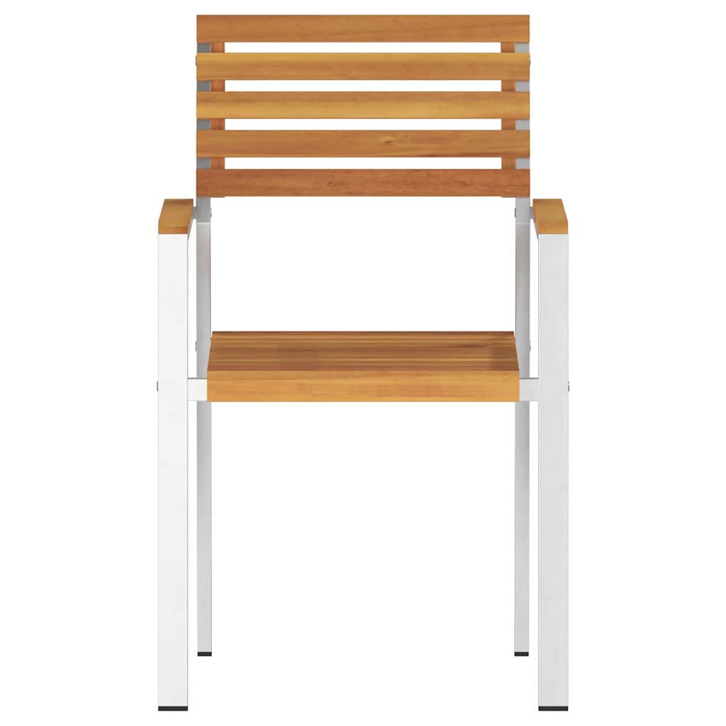 Gartenstuhl 8 pcs Öl-Natur 56 x 54,5 x 87 cm Massivholz Akazie