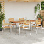 Gartenstuhl 6 pcs Öl-Natur 56 x 54,5 x 87 cm Massivholz Teak