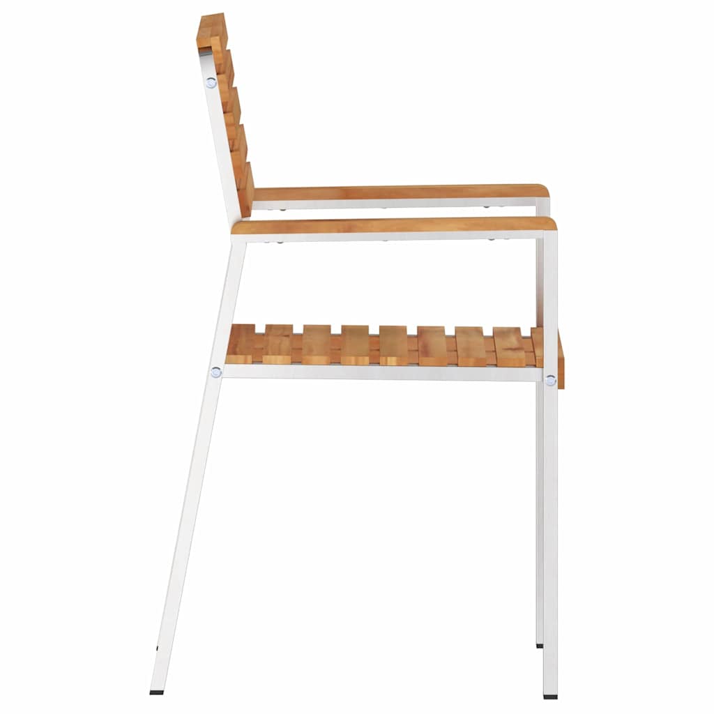 Gartenstuhl 6 pcs Öl-Natur 56 x 54,5 x 87 cm Massivholz Teak