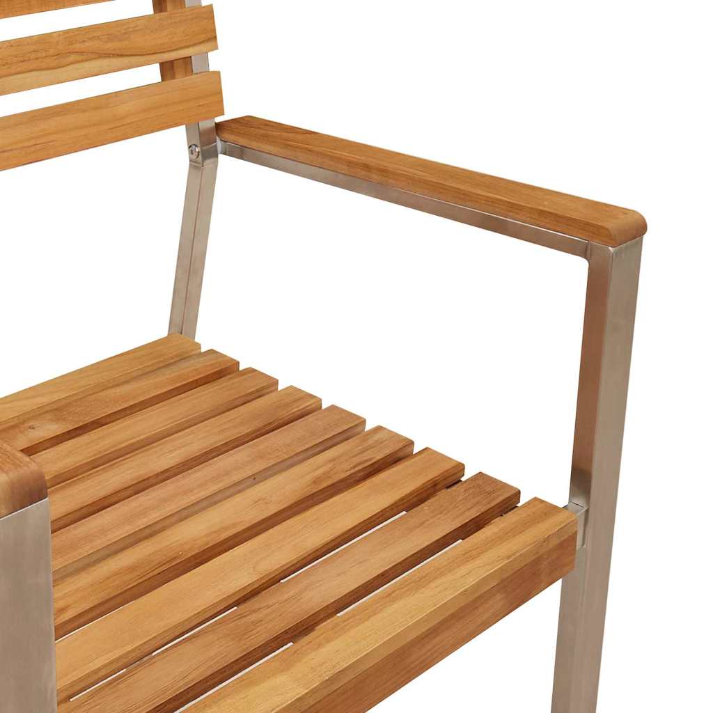 Gartenstuhl 8 pcs Öl-Natur 56 x 54,5 x 87 cm Massivholz Teak