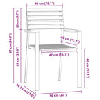Gartenstuhl 8 pcs Öl-Natur 56 x 54,5 x 87 cm Massivholz Teak