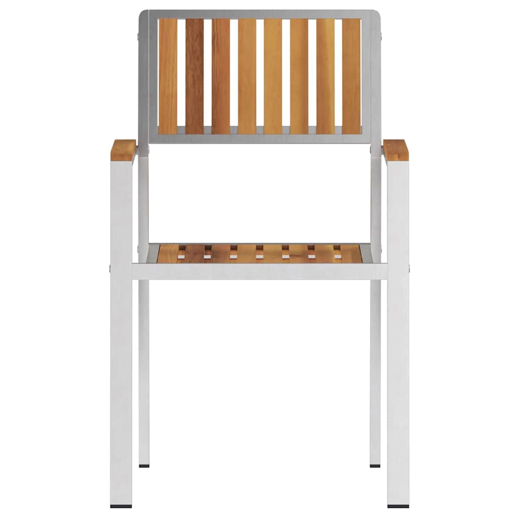 Gartenstuhl 6 pcs Braun 56 x 54,5 x 87 cm Massivholz Akazie