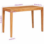 Esstisch Braun 110 x 55 x 76 cm Massivholz Akazie