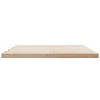 Bodenbettrahmen Natur 213,5 x 204 x 9 cm Massives Kiefernholz