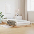 Bodenbettrahmen Natur 80 x 220 cm Massives Kiefernholz