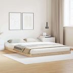 Bodenbettrahmen Natur 140 x 220 cm Massives Kiefernholz