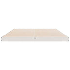 Bodenbettrahmen Weiß 160 x 220 cm Massives Kiefernholz