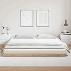 Bodenbettrahmen Natur 180 x 220 cm Massives Kiefernholz