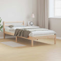 Bettrahmen Braun 215,5 x 105,5 x 69,5 cm Massivholz Kiefer