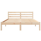 Bettrahmen Braun 215,5 x 145,5 x 69,5 cm Massivholz Kiefer