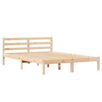 Bettrahmen Braun 215,5 x 165,5 x 69,5 cm Massivholz Kiefer