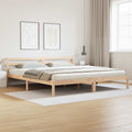 Bettrahmen Braun 215,5 x 185,5 x 69,5 cm Massivholz Kiefer