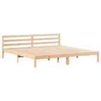 Bettrahmen Braun 215,5 x 205,5 x 69,5 cm Massivholz Kiefer
