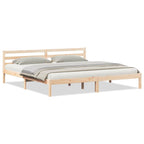 Bettrahmen Braun 215,5 x 205,5 x 69,5 cm Massivholz Kiefer