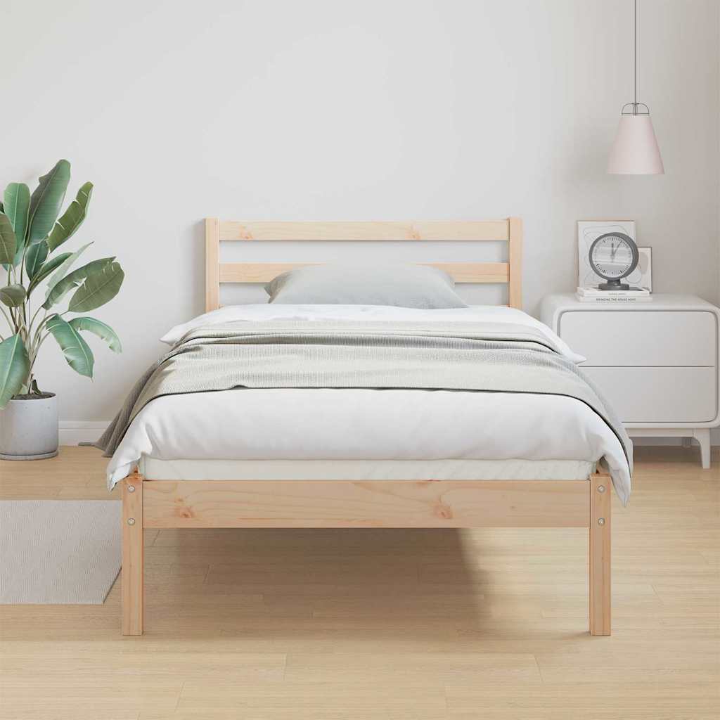 Bettrahmen Braun 225,5 x 85,5 x 69,5 cm Massivholz Kiefer