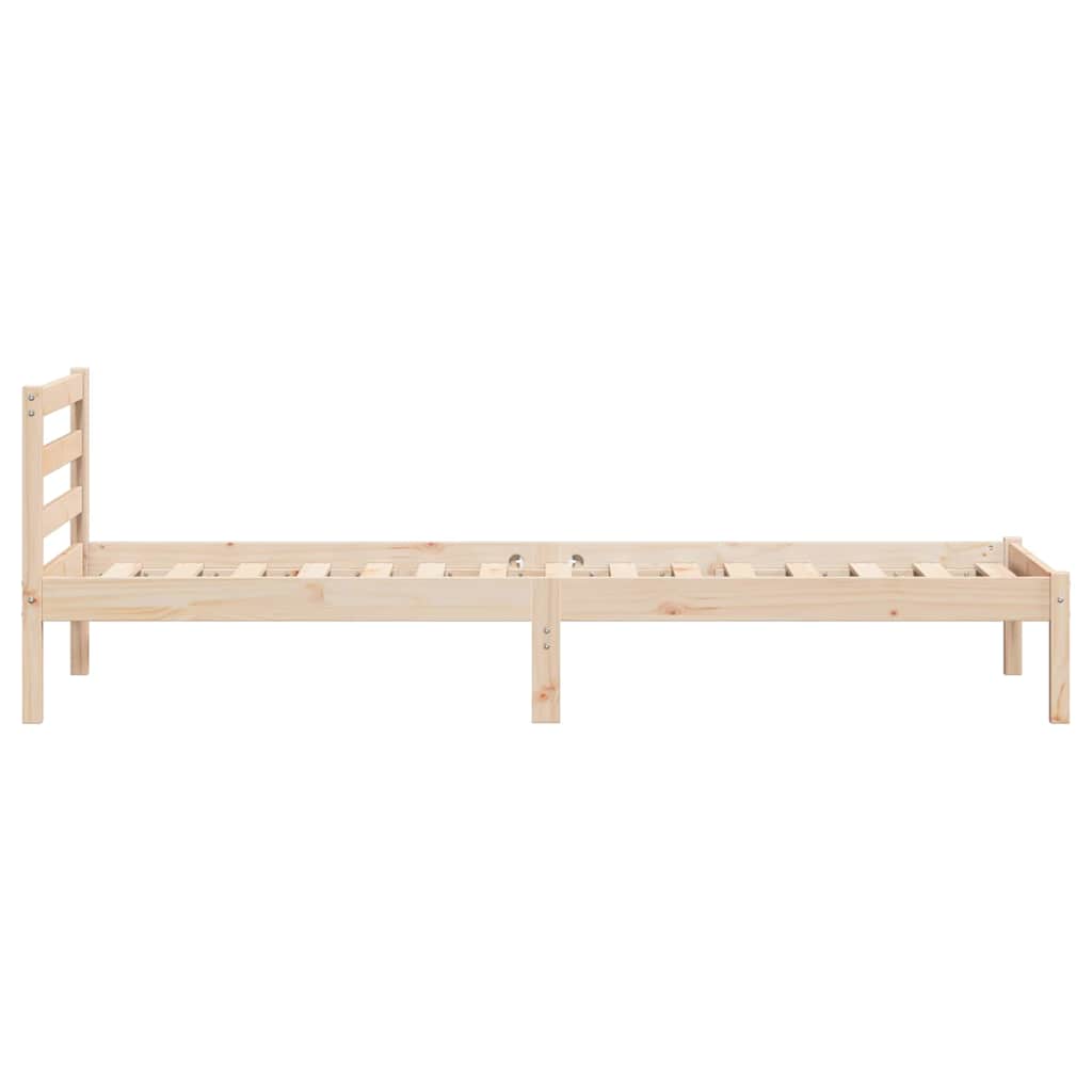 Bettrahmen Braun 225,5 x 95,5 x 69,5 cm Massivholz Kiefer