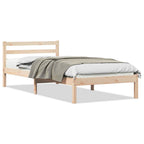 Bettrahmen Braun 225,5 x 105,5 x 69,5 cm Massivholz Kiefer