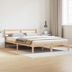Bettrahmen Braun 225,5 x 165,5 x 69,5 cm Massivholz Kiefer