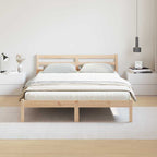 Bettrahmen Braun 225,5 x 165,5 x 69,5 cm Massivholz Kiefer