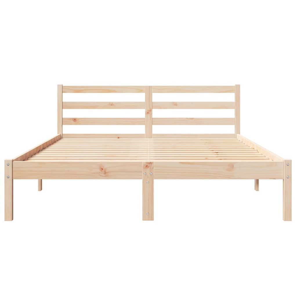 Bettrahmen Braun 225,5 x 165,5 x 69,5 cm Massivholz Kiefer