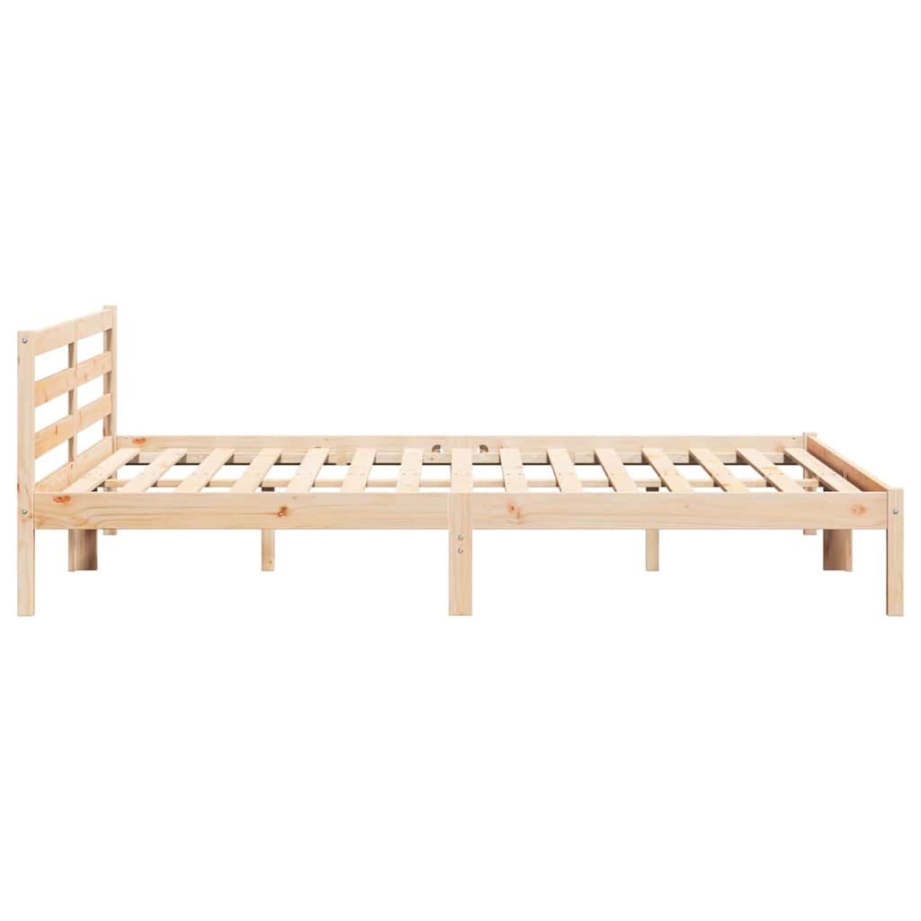Bettrahmen Braun 225,5 x 205,5 x 69,5 cm Massivholz Kiefer