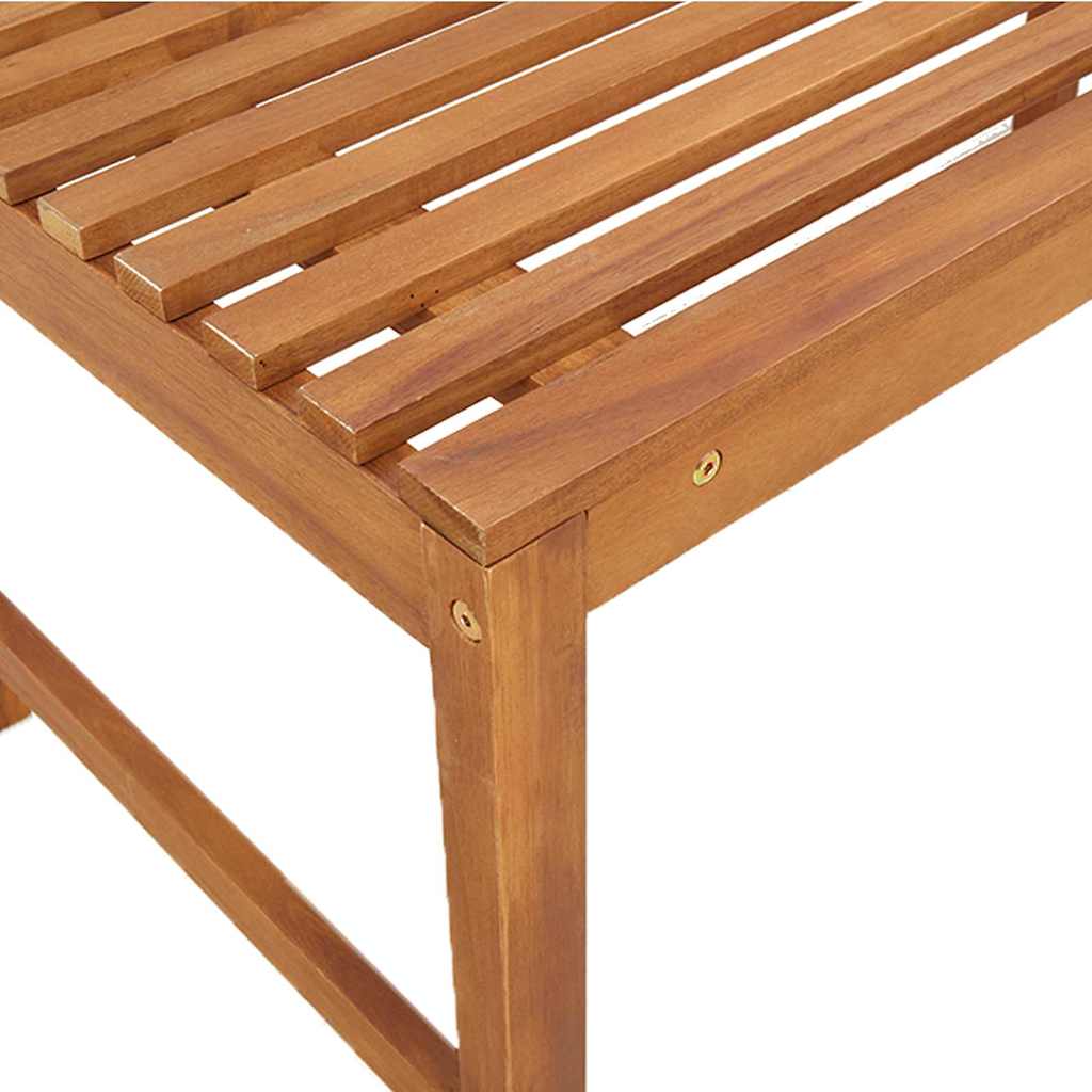 Gartenbänke Set 5 pcs Braun Massivholz Akazie