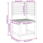 Gartenbänke Set 5 pcs Braun Massivholz Akazie