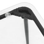 Gartentisch Schwarz 80 x 40 x 45 cm Poly-Rattan