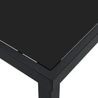 Gartentisch Schwarz 80 x 80 x 73 cm Metall