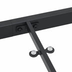 Gartentisch Schwarz 80 x 80 x 73 cm Metall