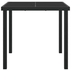 Gartentisch Schwarz 80 x 80 x 73 cm Metall